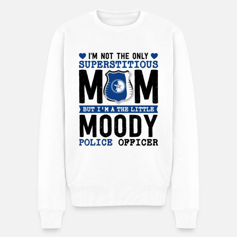 Polizei Polizist Polizeibeamte - Männer Premium Bio Pullover - Weiß