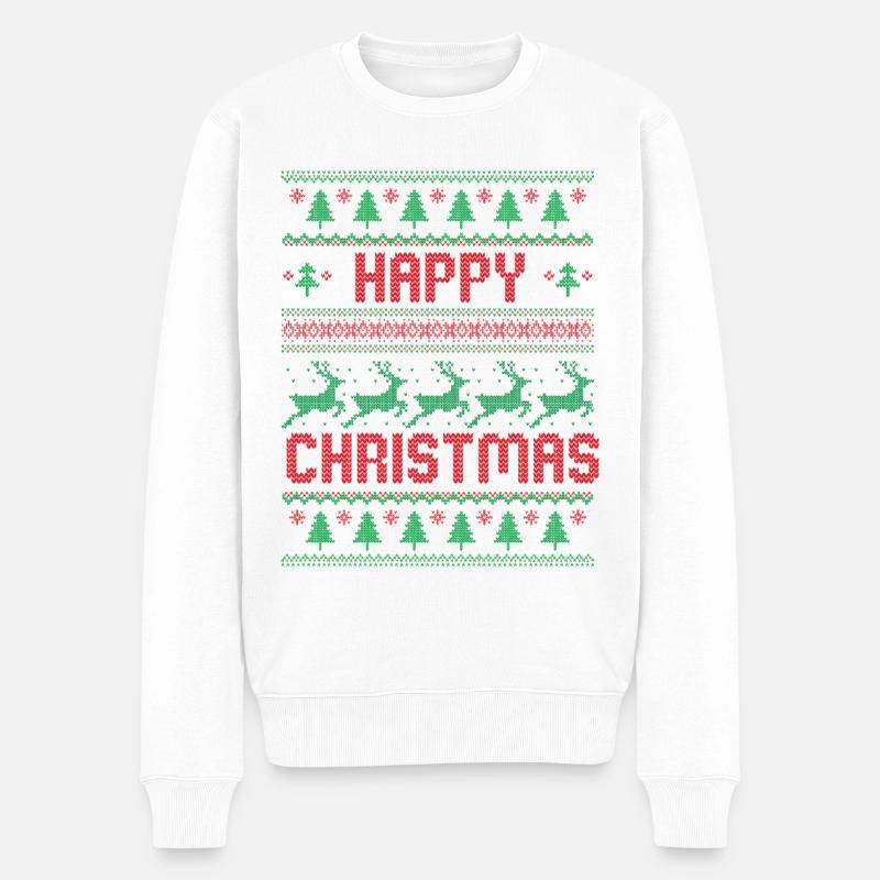 Joyeux Noël - Pull Premium bio Homme - blanc