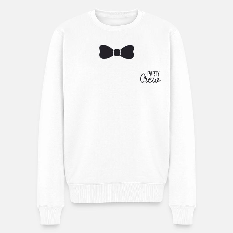 Junggesellenabschied - Männer Premium Bio Pullover - Weiß