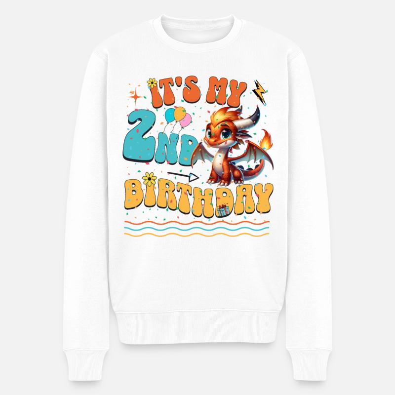 Dragon 2ème anniversaire Dragon - Pull Premium bio Homme - blanc