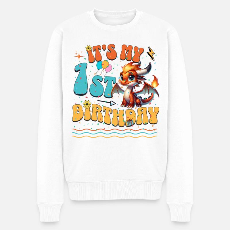 Dragon 1er anniversaire Dragon - Pull Premium bio Homme - blanc