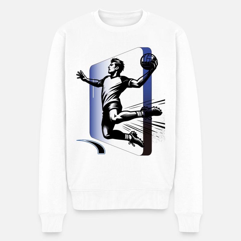 Handball Joueurs de handball - Pull Premium bio Homme - blanc