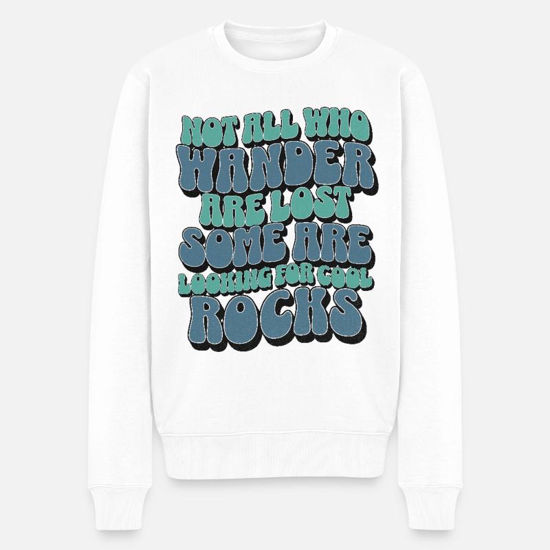 Pierres - Pull Premium bio Homme - blanc