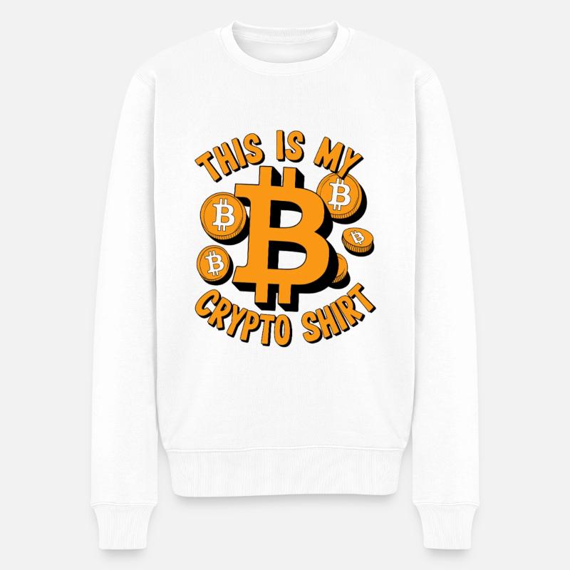 C’est ma chemise crypto - Pull Premium bio Homme - blanc