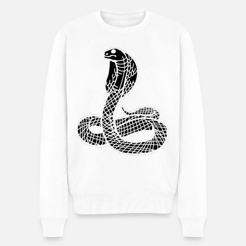 serpent - Pull Premium bio Homme - blanc