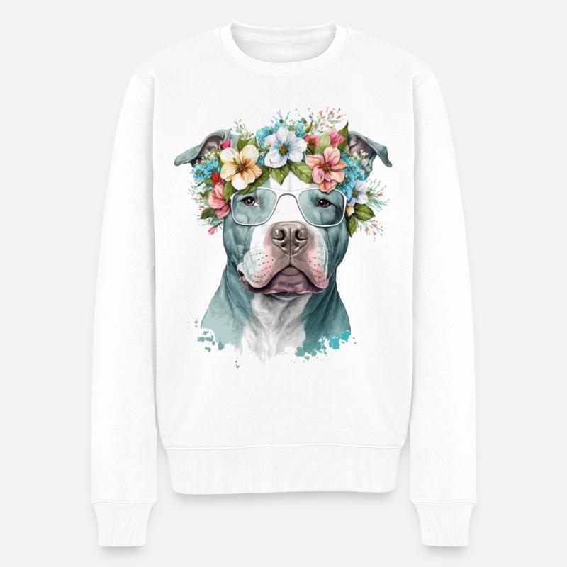 Beau pitbull - Pull Premium bio Homme - blanc