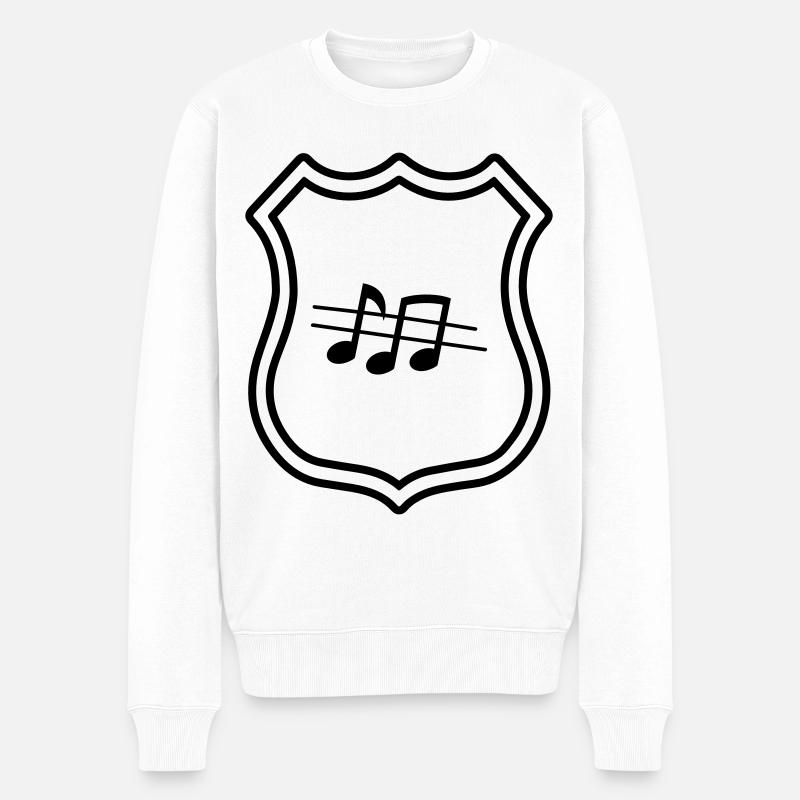 Armoiries de partitions - Pull Premium bio Homme - blanc
