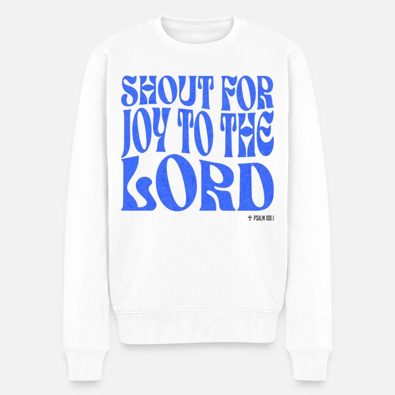 Christianity Christian Bible Verse - Men's Premium Organic Jumper - white