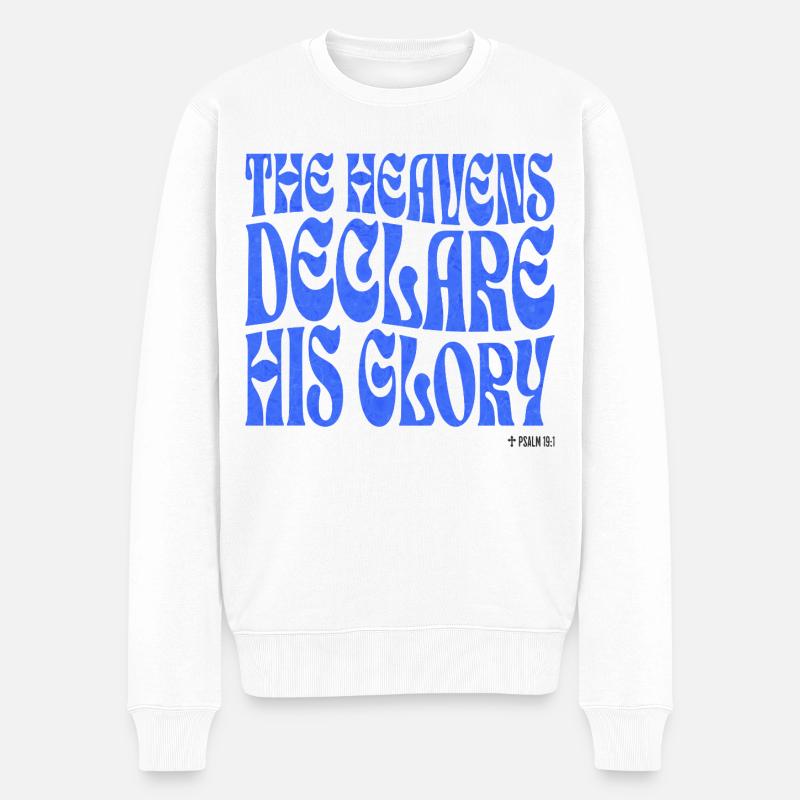Christianisme Verset Biblique Chrétien - Pull Premium bio Homme - blanc