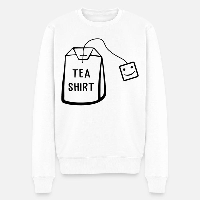 Chemise de thé drôle graphique - Pull Premium bio Homme - blanc