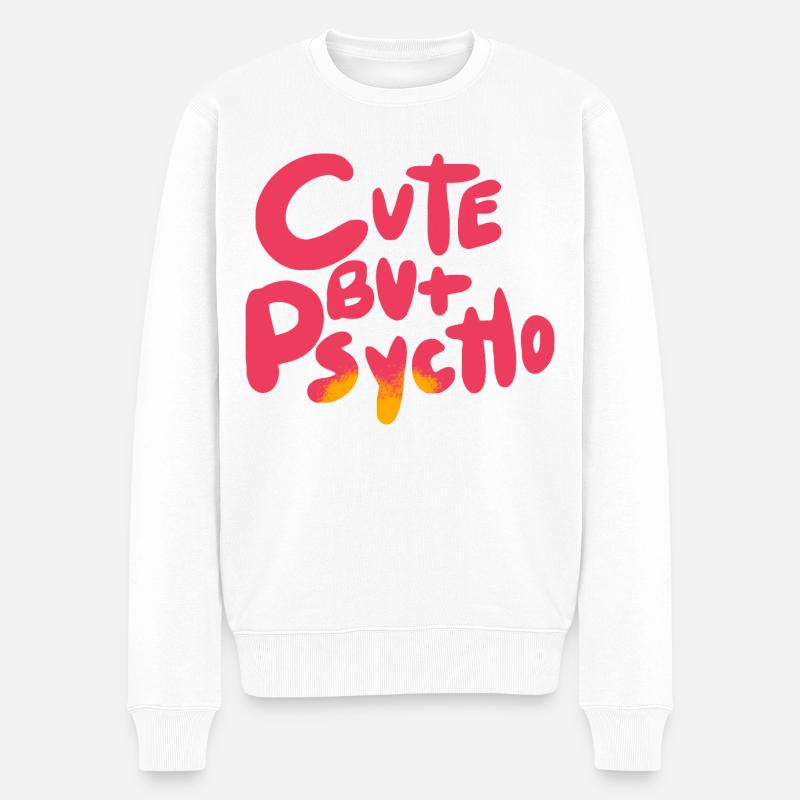Mignon mais psycho - Pull Premium bio Homme - blanc