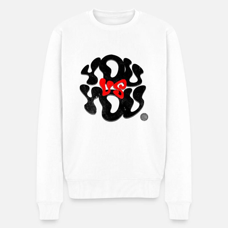 You vs You - Männer Premium Bio Pullover - Weiß