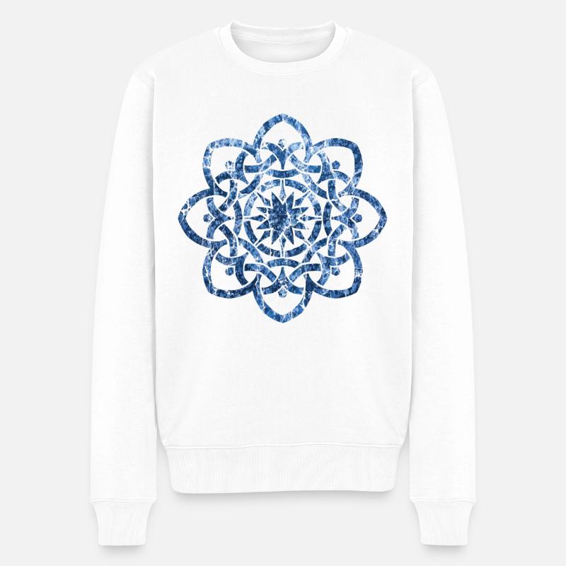 noeud celtique 19 e 206 - Pull Premium bio Homme - blanc
