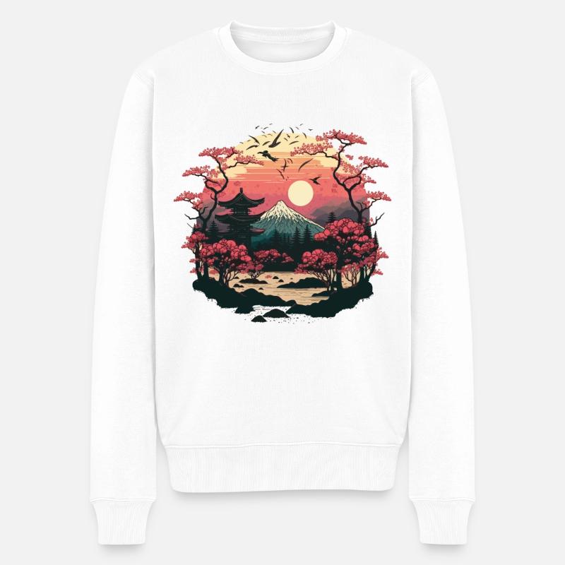 Vacances - Pull Premium bio Homme - blanc