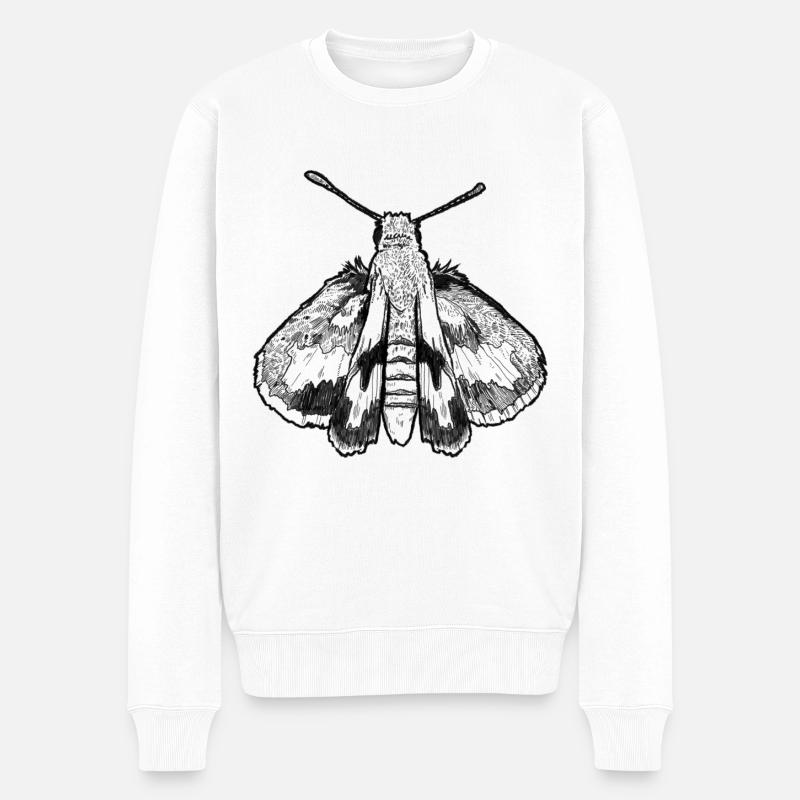 Motte - Männer Premium Bio Pullover - Weiß