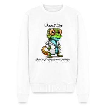 Ein ungewöhnliches Geschenk für einen Mediziner, lustig und cool. - Männer Premium Bio Pullover - Weiß - Vorne - Thijin (182cm)