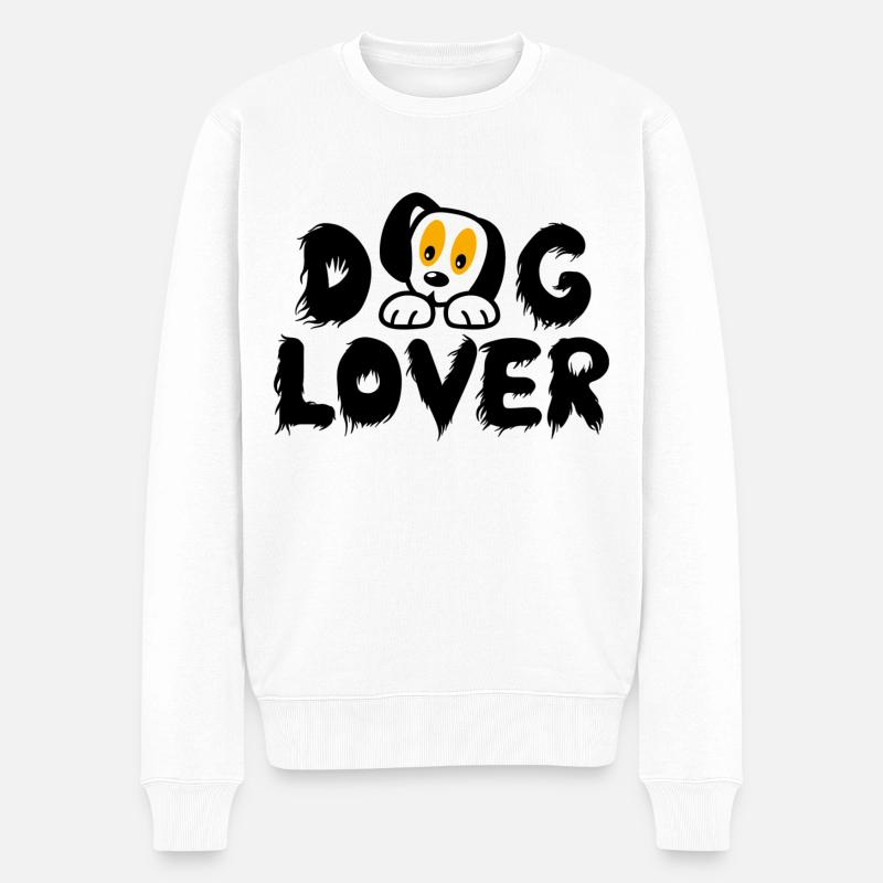 Chemise tendance : Dog-Lover - Pull Premium bio Homme - blanc