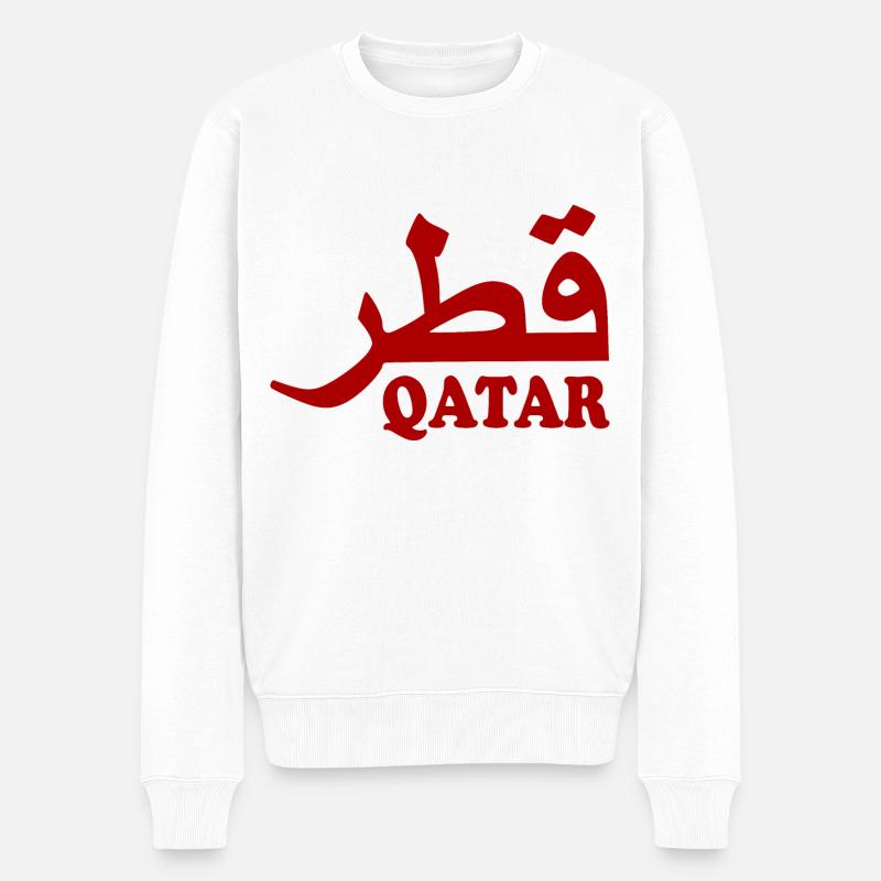 Qatar - Pull Premium bio Homme - blanc