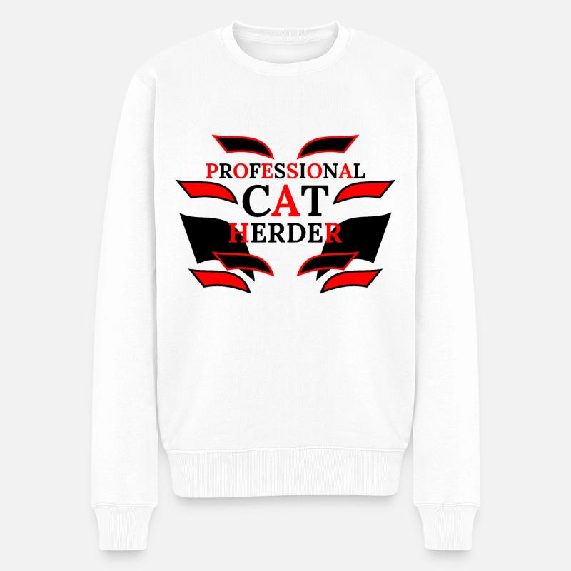 Éleveur de chats professionnel - Pull Premium bio Homme - blanc