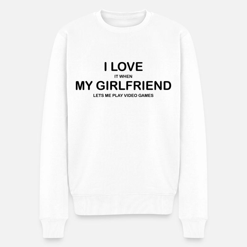 J’aime ma petite amie - Pull Premium bio Homme - blanc