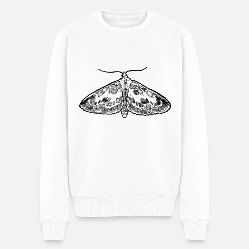 Falter - Männer Premium Bio Pullover - Weiß