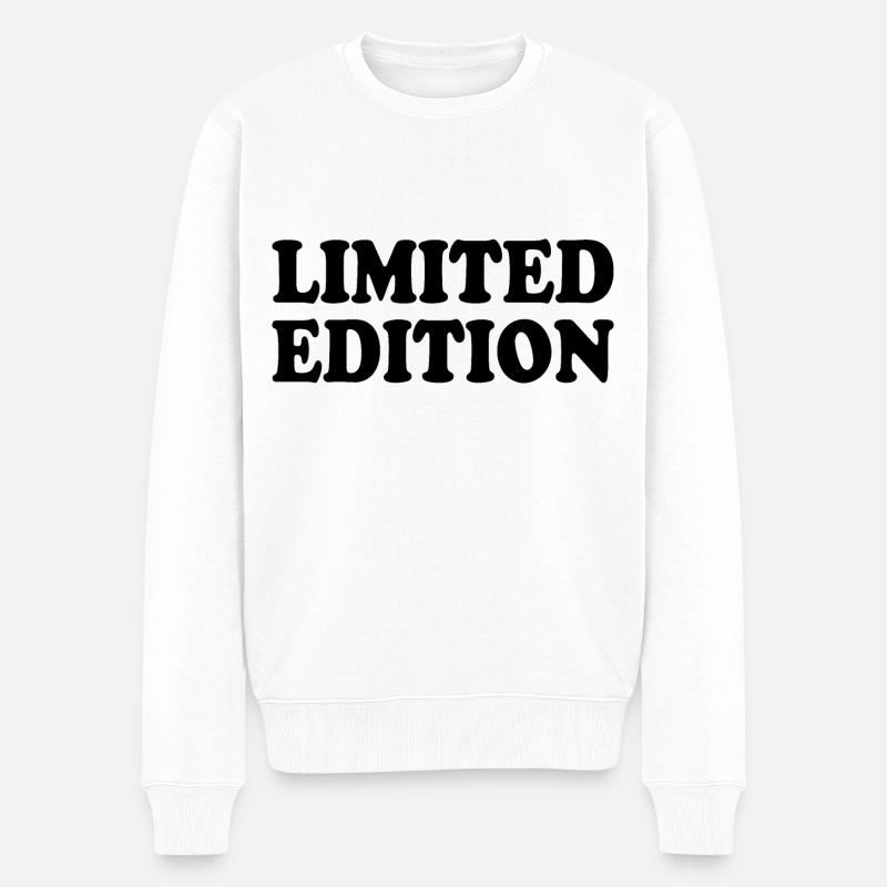 Limited edition - Männer Premium Bio Pullover - Weiß