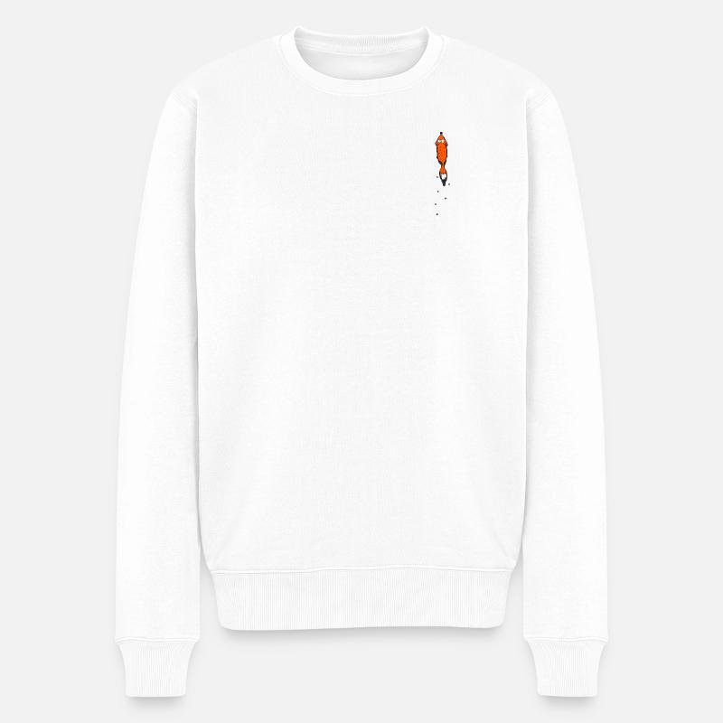 Fuchs - Männer Premium Bio Pullover - Weiß