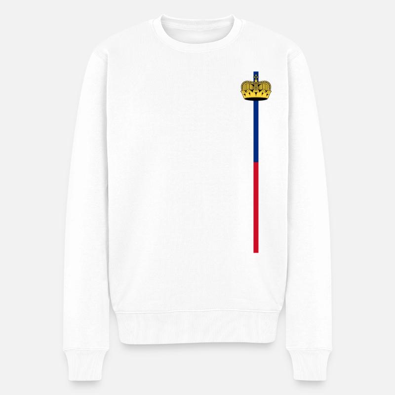 Rayures de Lichtenstein - Pull Premium bio Homme - blanc