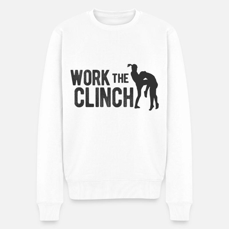 Thaiboxen Muay Thai - Männer Premium Bio Pullover - Weiß