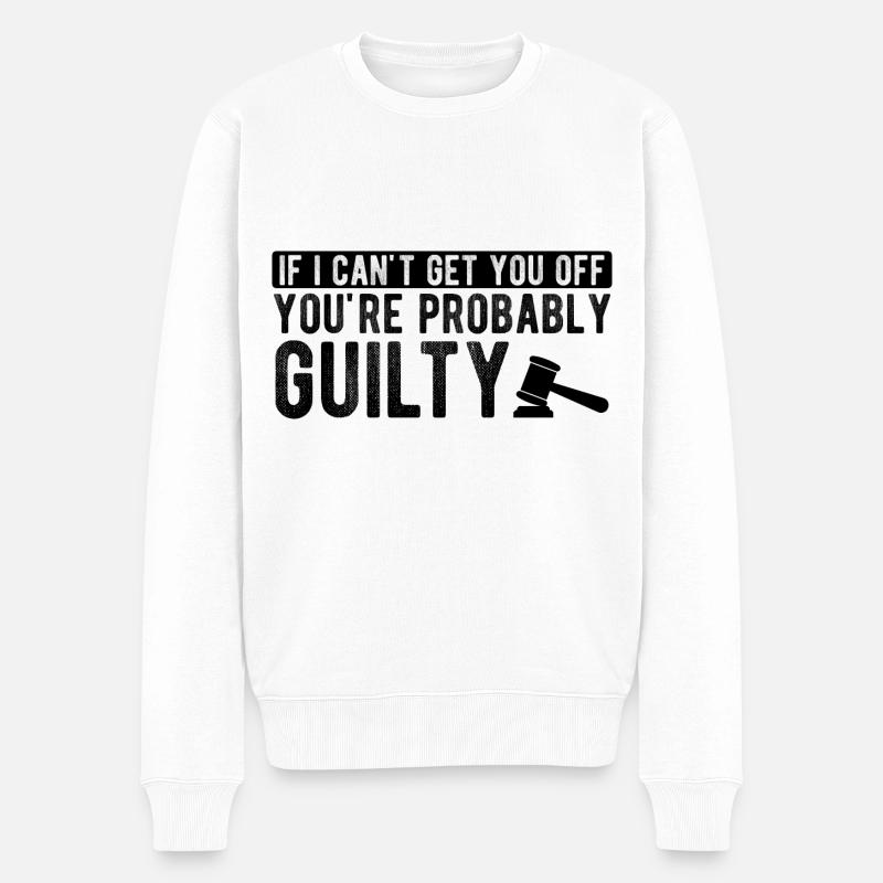 Richter Jurist Anwalt - Männer Premium Bio Pullover - Weiß