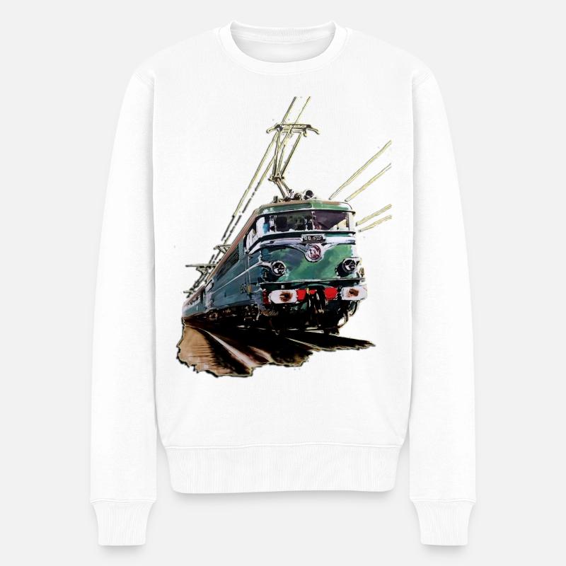 LOCOMOTIVE BB CREATION Louis RUNEMBERG © Adagp - Pull Premium bio Homme - blanc