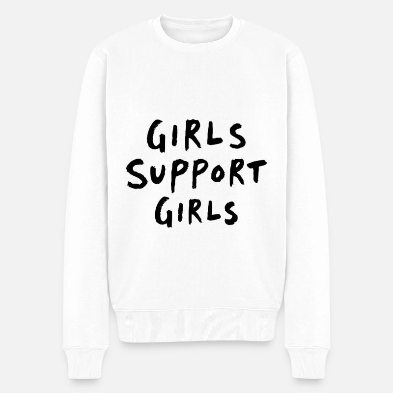 Filles Soutien Filles Amitié - Pull Premium bio Homme - blanc