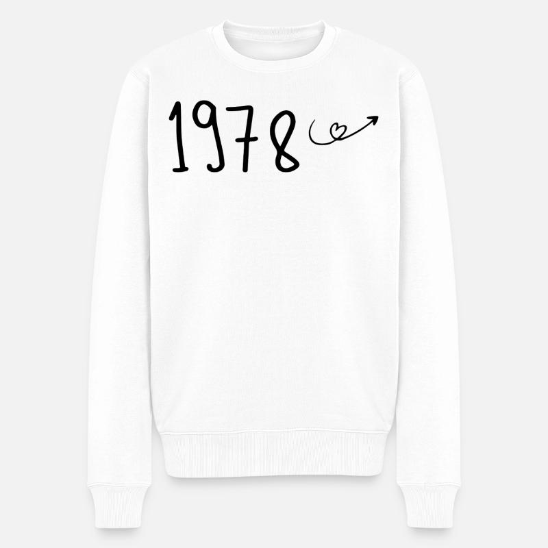 1978 Anniversaire 1978 Retro 1978 - Pull Premium bio Homme - blanc