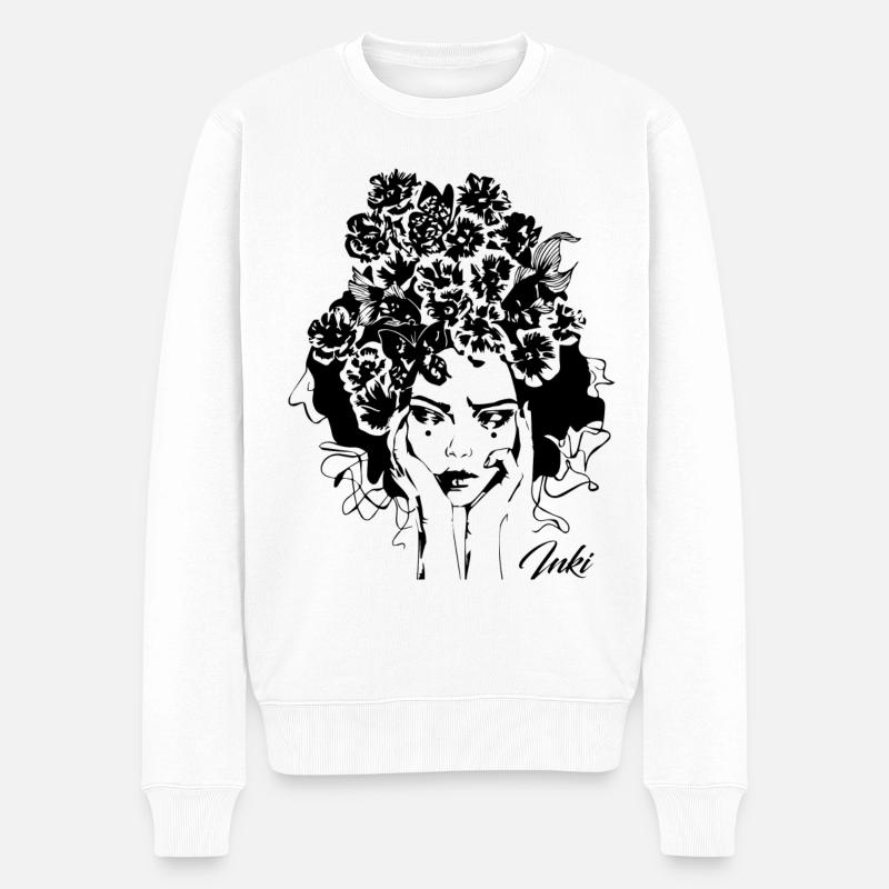 GEISHA - Pull Premium bio Homme - blanc