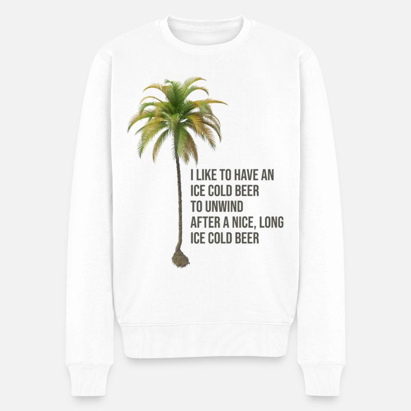 Citation de palmier - Pull Premium bio Homme - blanc