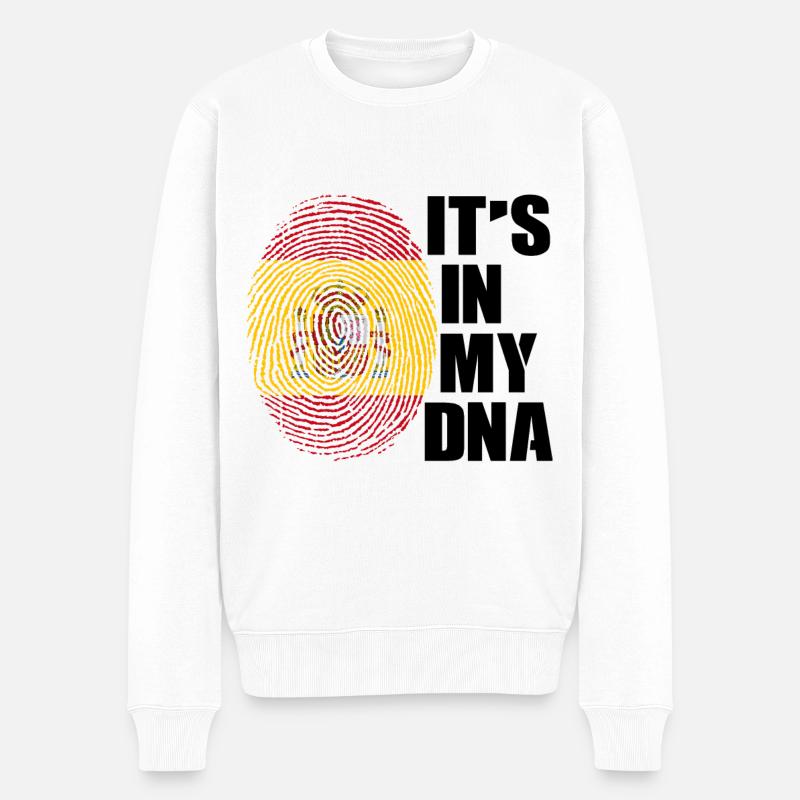 Spanien - Männer Premium Bio Pullover - Weiß