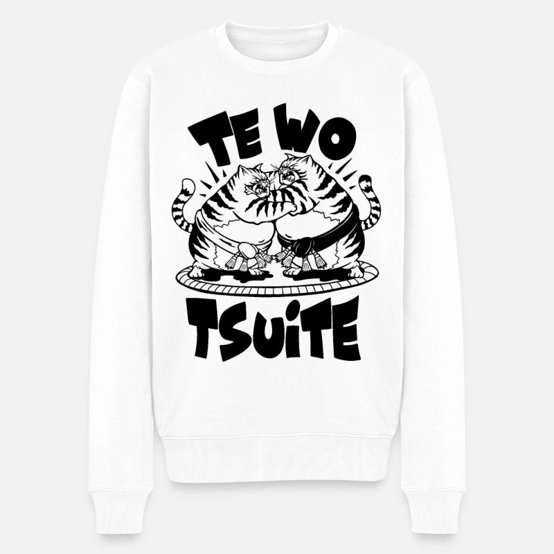 TE WO TSUITE - Pull Premium bio Homme - blanc