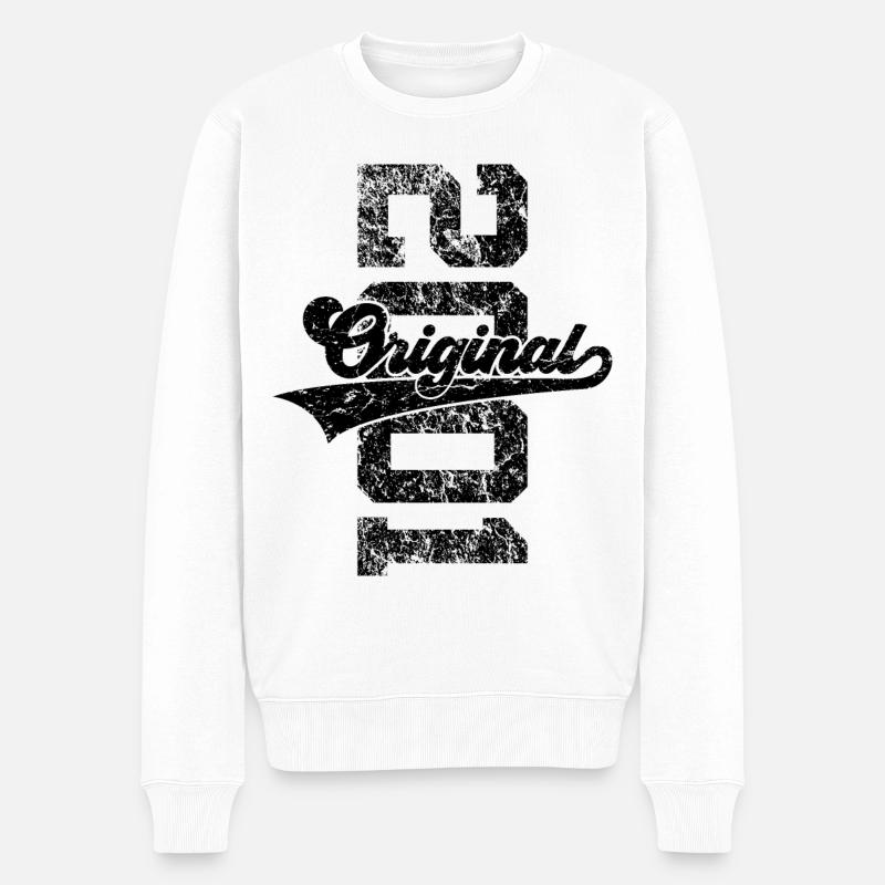 25E ANNIVERSAIRE ORIGINAL 2001 - Pull Premium bio Homme - blanc