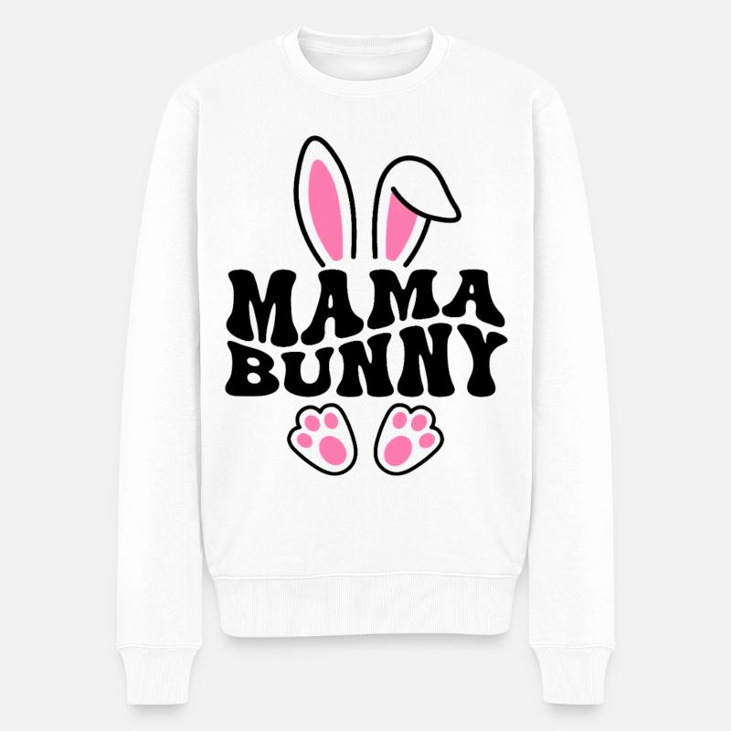 Maman lapin - Pull Premium bio Homme - blanc