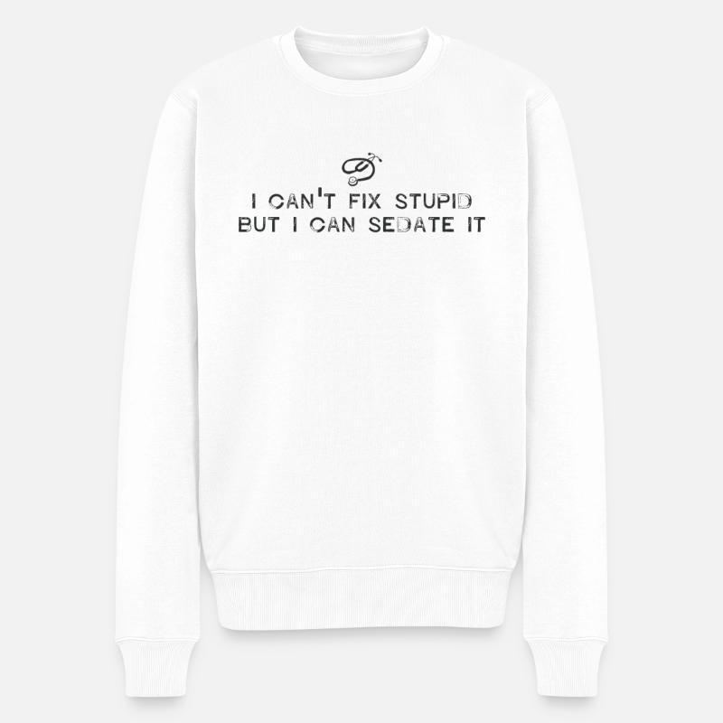 Médecins - Pull Premium bio Homme - blanc