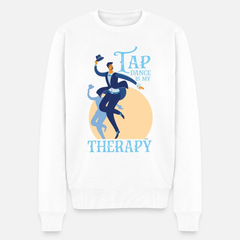 Tap Dance is my Therapy Steptanz Step Danse Step - Pull Premium bio Homme - blanc