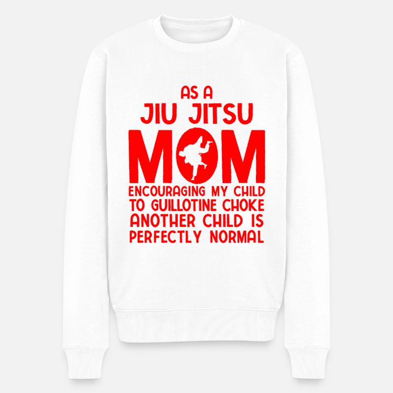 BJJ Jiu Jitsu - Männer Premium Bio Pullover - Weiß