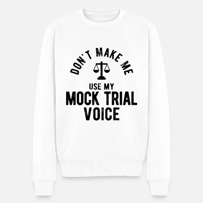 Richter Jurist Anwalt - Männer Premium Bio Pullover - Weiß