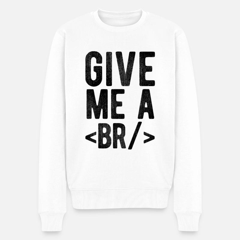 Software Ingenieur Informatiker Programmierer - Männer Premium Bio Pullover - Weiß