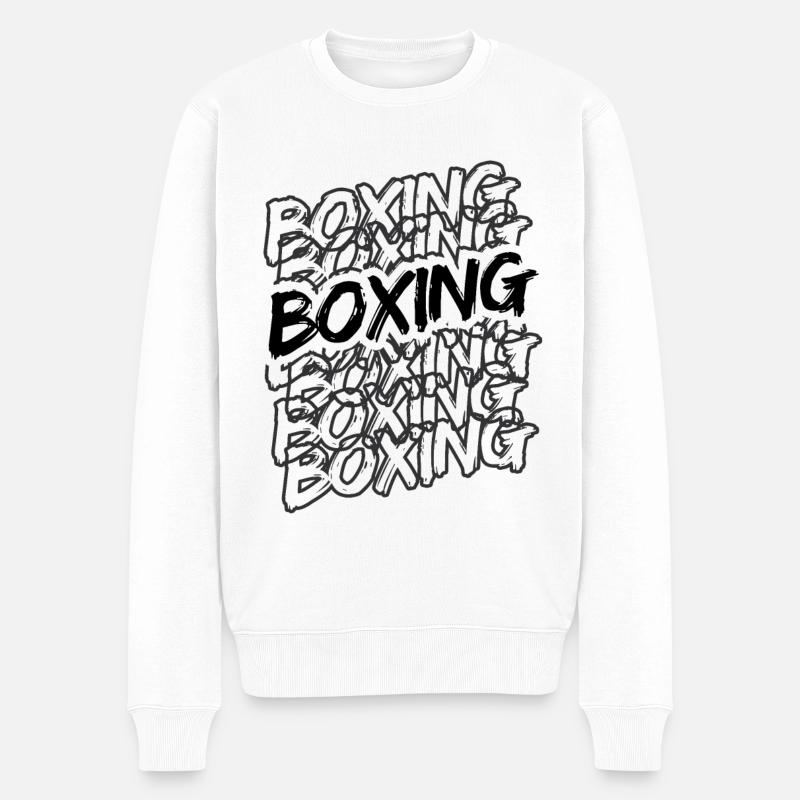 Boxsport Boxing - Männer Premium Bio Pullover - Weiß