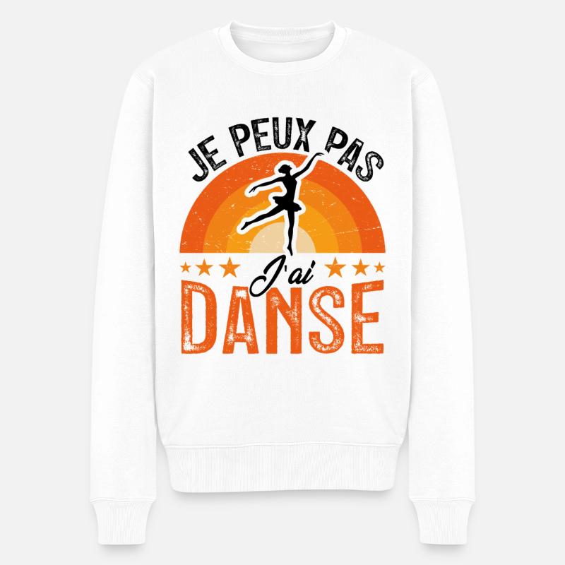 j'peux pas j'ai Danse - Retro Vintage - Pull Premium bio Homme - blanc