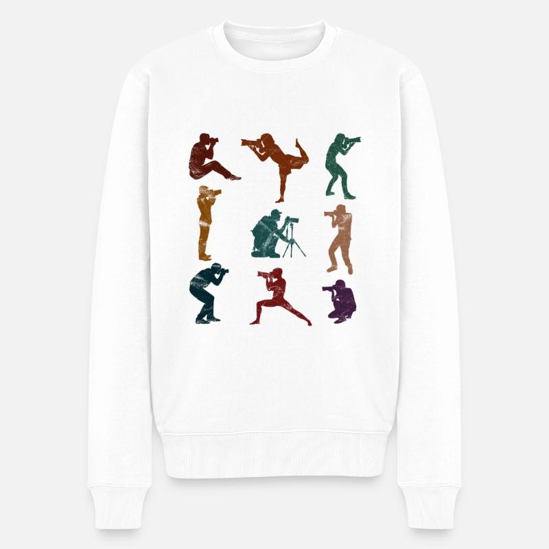 Fotografie Fotograf - Männer Premium Bio Pullover - Weiß