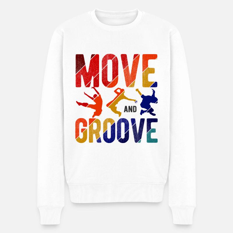 Breakdancing Tanzen für Tänzer - Männer Premium Bio Pullover - Weiß