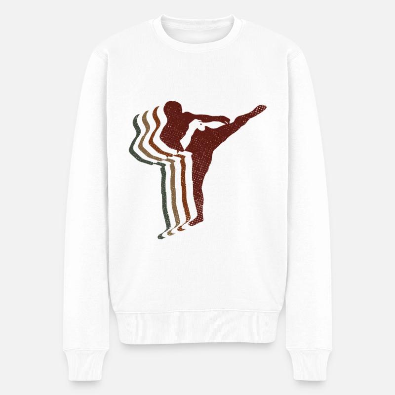 Mixed Martial Arts MMA - Männer Premium Bio Pullover - Weiß