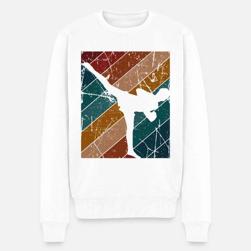 Kickboxing - Männer Premium Bio Pullover - Weiß